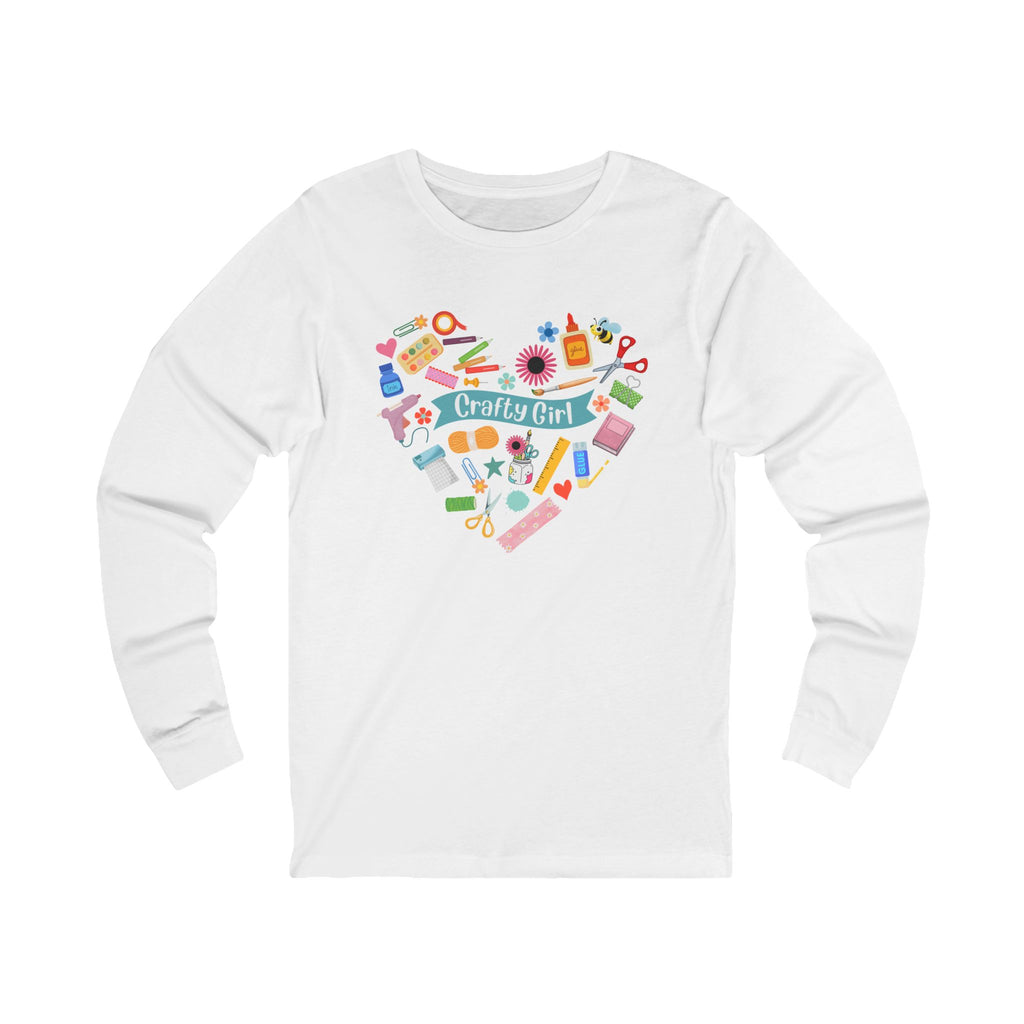 Unisex Jersey Long Sleeve Tee - Heart