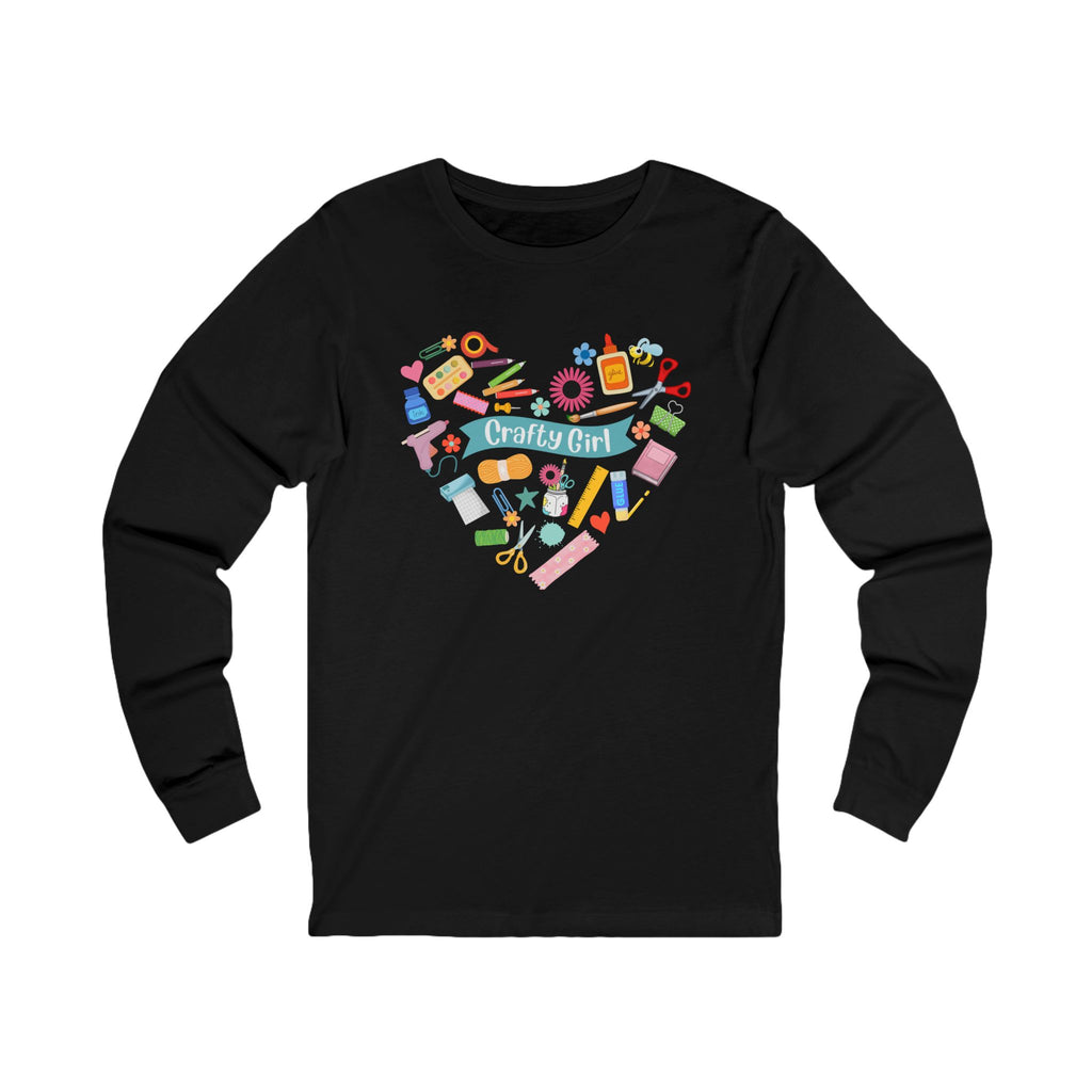 Unisex Jersey Long Sleeve Tee - Heart