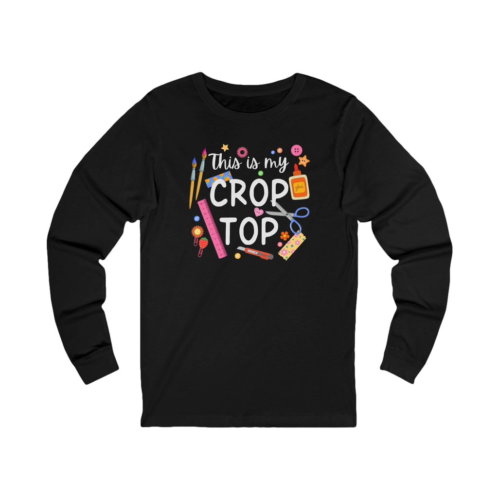 Unisex Jersey Long Sleeve Tee - Crop Top