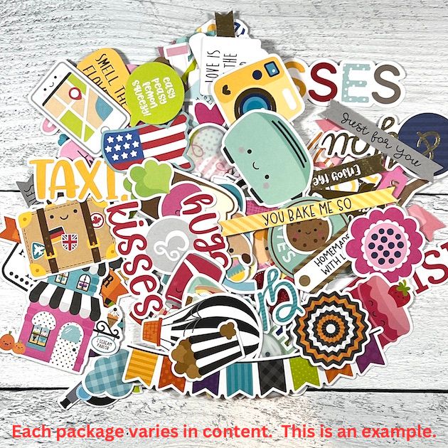 Doodlebug Design Mystery Die-cut Pack for scrapbooking, cardmaking, & other craft projects