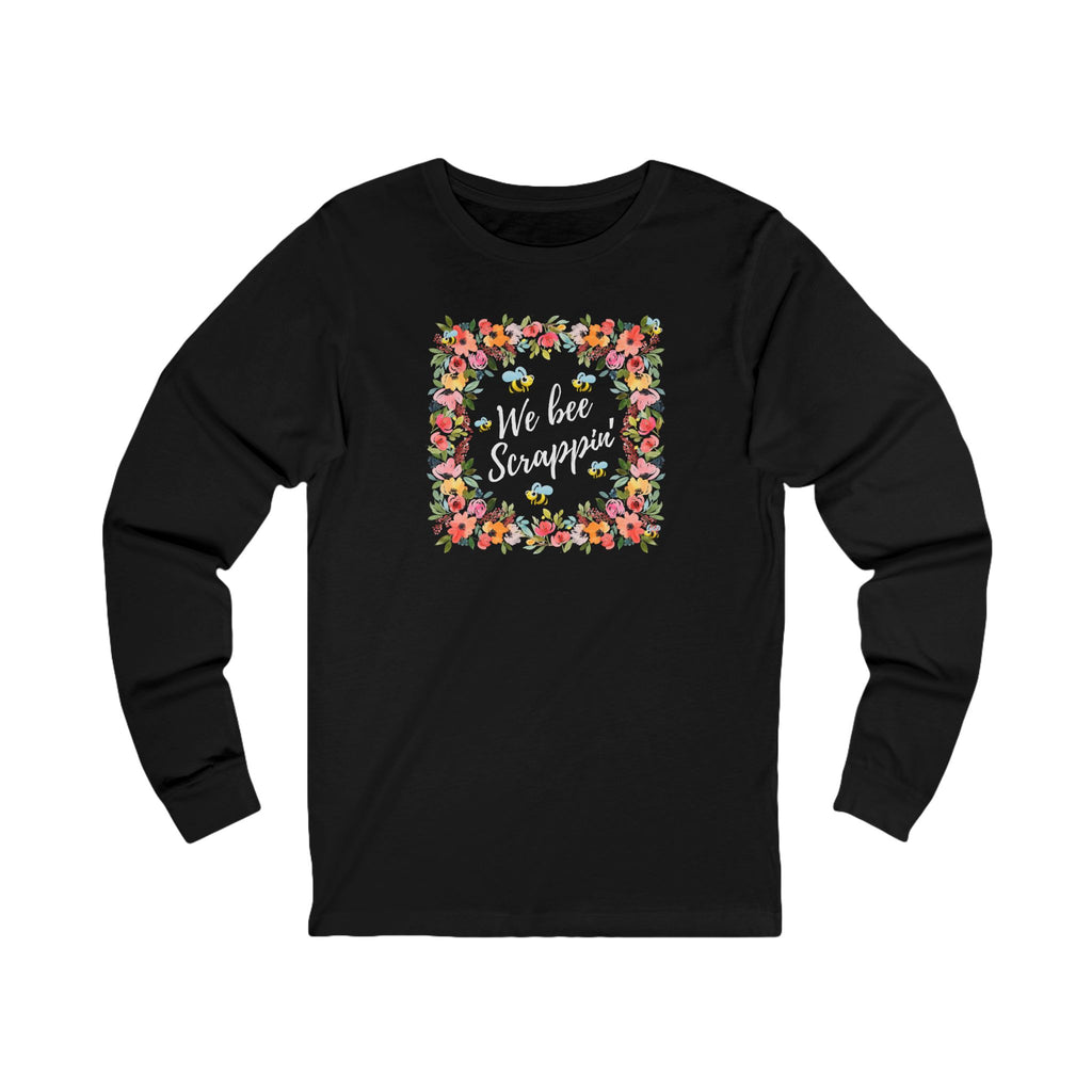 Unisex Jersey Long Sleeve Tee - Flower Bees