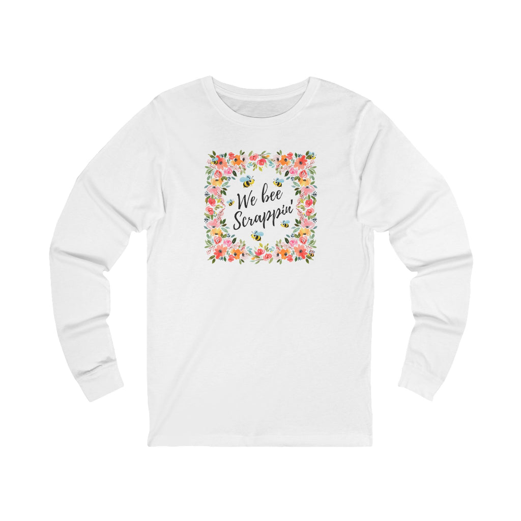 Unisex Jersey Long Sleeve Tee - Flower Bees