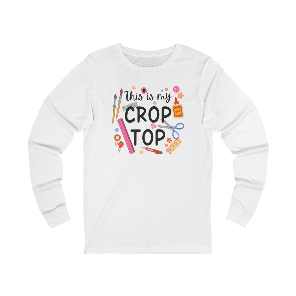 Unisex Jersey Long Sleeve Tee - Crop Top