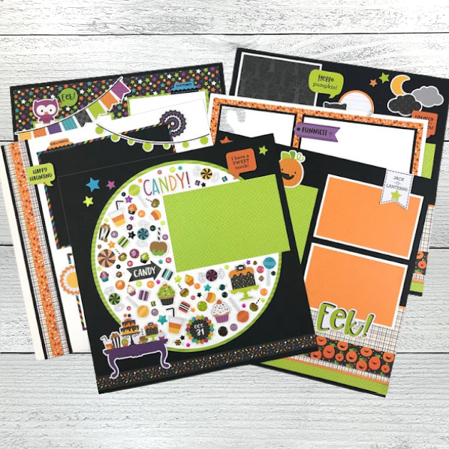 12x12 Halloween Pumpkin Party Layout Instructions ONLY