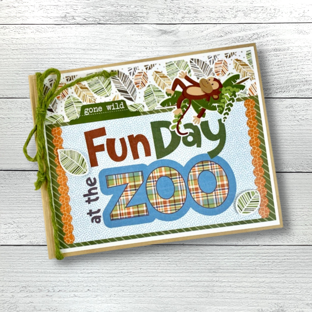 Fun Day at the Zoo Scrapbook Album by Artsy Albums