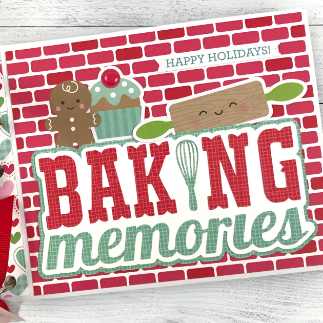 Baking Memories Christmas Scrapbook Album Instructions