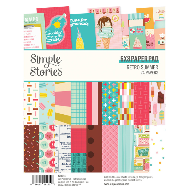 Simple Stories Retro Summer 6x8 Paper Pad