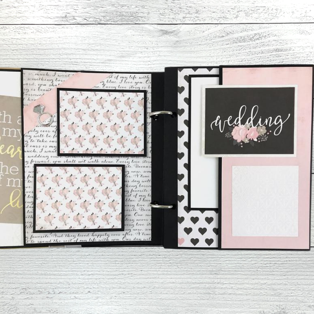 Always & Forever Wedding Scrapbook Instructions ONLY