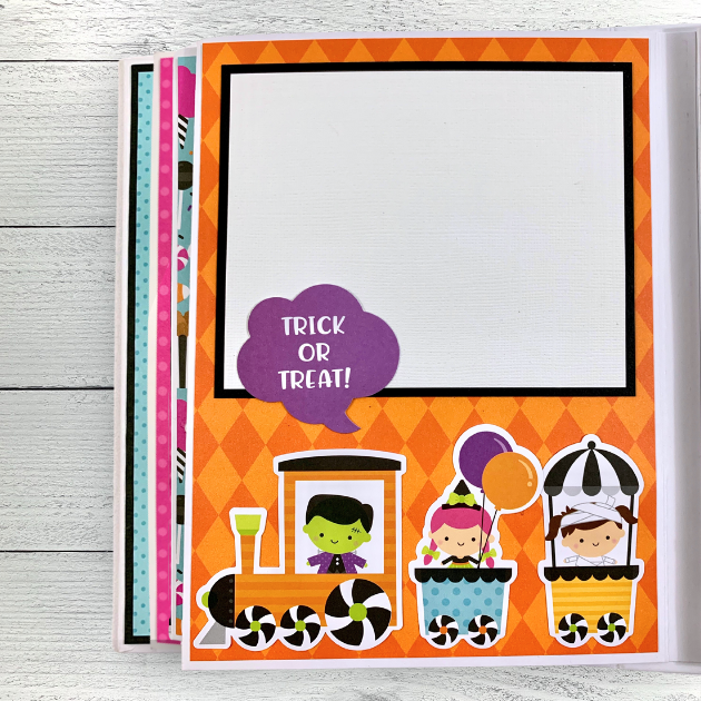 Halloween Carnival Scrapbook Instructions ONLY