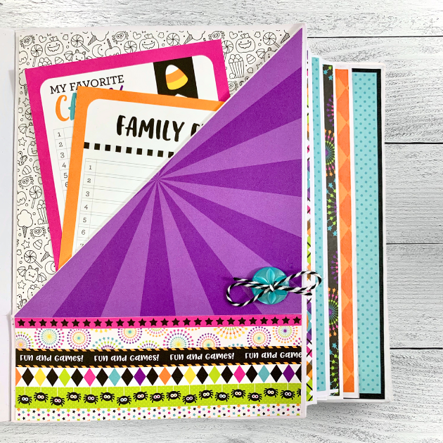 Halloween Carnival Scrapbook Instructions ONLY