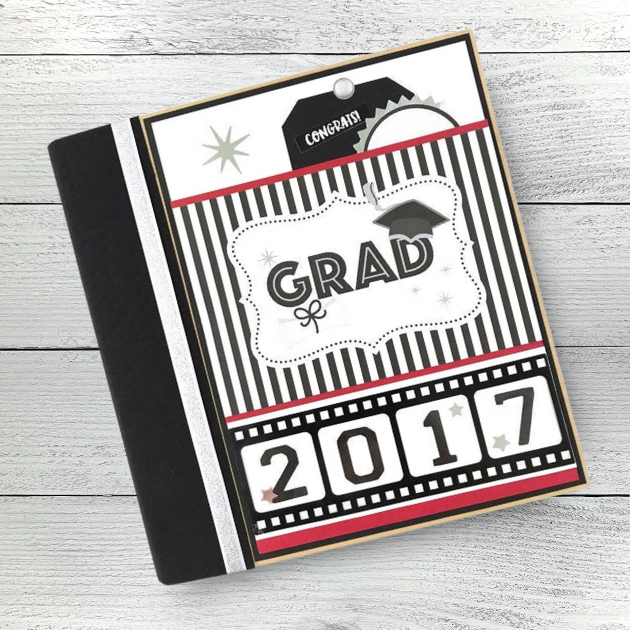 Graduation Hats Off Scrapbook Instructions ONLY