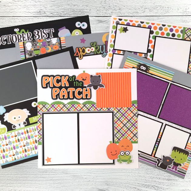 12x12 Halloween Layout Instructions ONLY