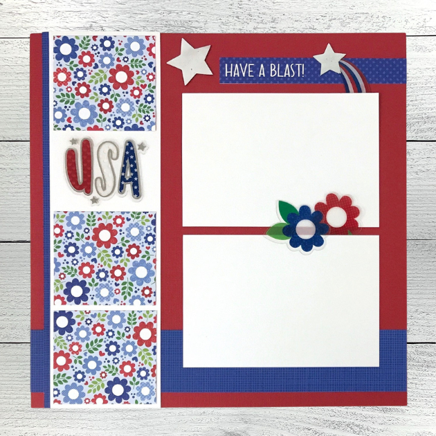 12x12 July 4th Layout Instructions ONLY