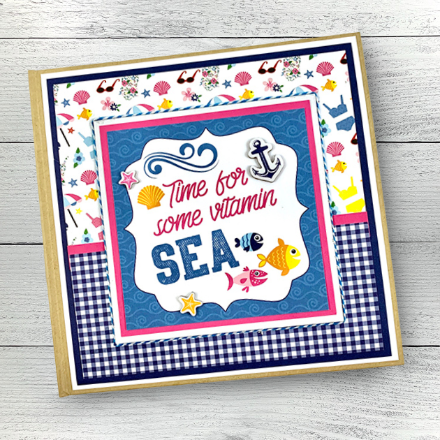 Time For Some Vitamin Sea Scrapbook Album for summer and beach photos