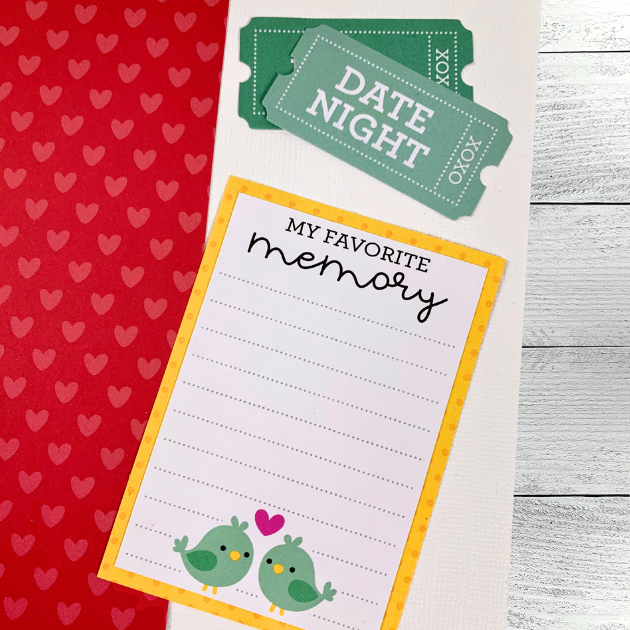 12x12 Love Notes Layout Instructions ONLY