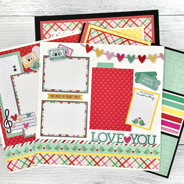 12x12 Love Notes Layout Instructions ONLY