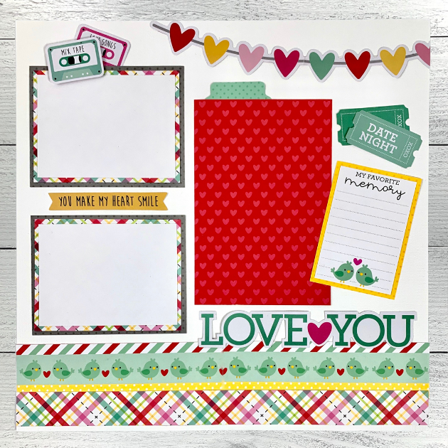 12x12 Love Notes Layout Instructions ONLY
