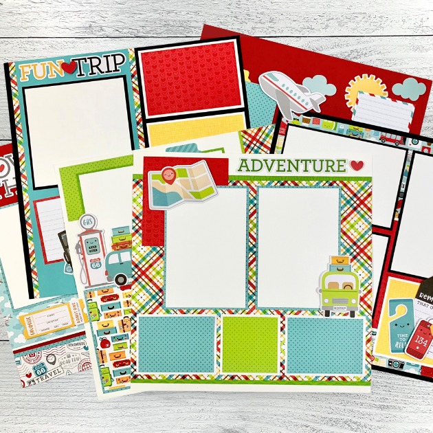 12x12 Vacation Memories Layout Instructions ONLY