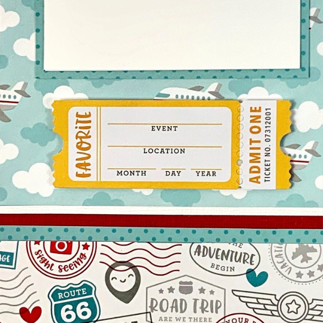 12x12 Vacation Memories Layout Instructions ONLY