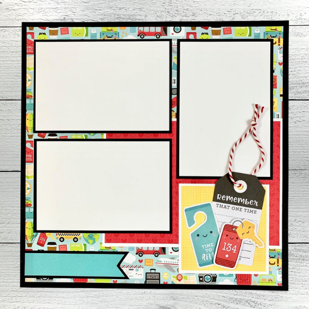 12x12 Vacation Memories Layout Instructions ONLY