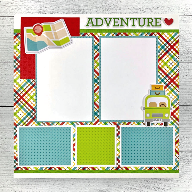 12x12 Vacation Memories Layout Instructions ONLY