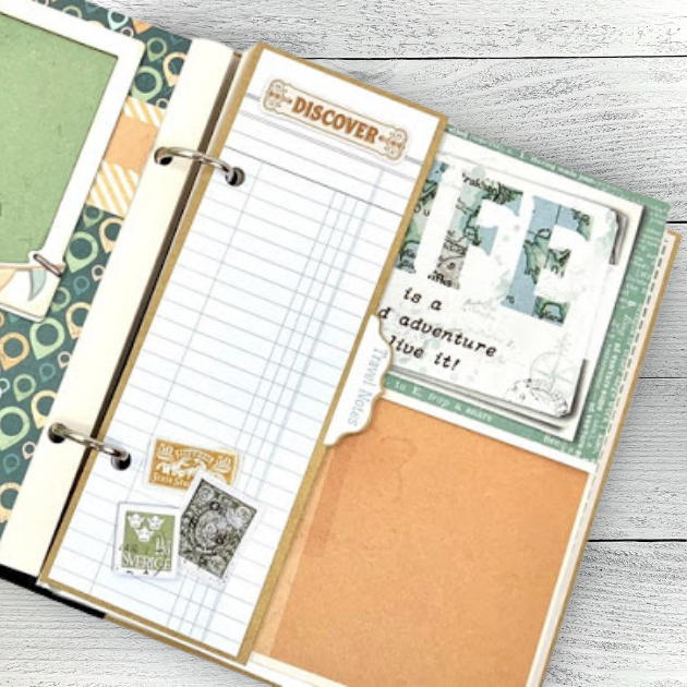 Vintage Travel Scrapbook Instructions ONLY