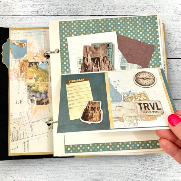 Vintage Travel Scrapbook Instructions ONLY