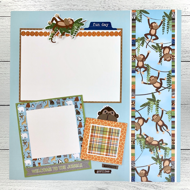 12x12 Zoo Day Layout Instructions ONLY