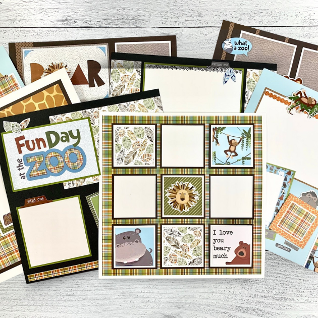 12x12 Zoo Day Layout Instructions ONLY