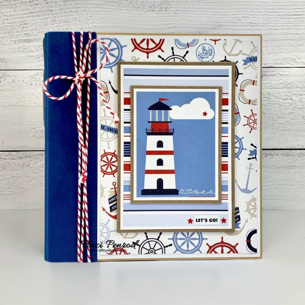 By the Sea Nautical Scrapbook Instructions ONLY