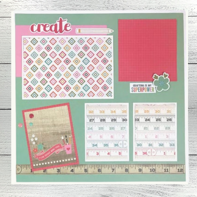 12x12 Crafting Made With Love Layout Instructions ONLY