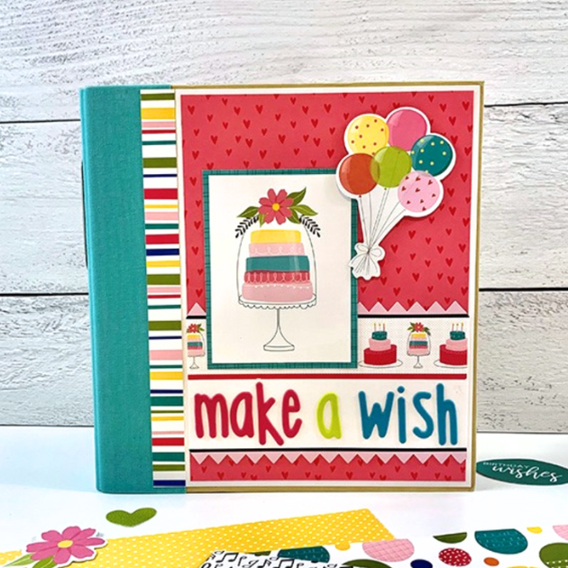 Make A Wish Birthday Scrapbook Instructions ONLY