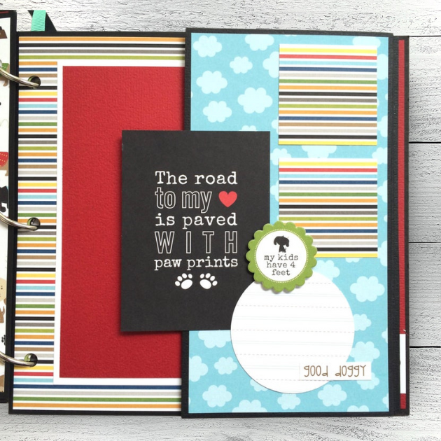 I Love My Dog Scrapbook Instructions ONLY