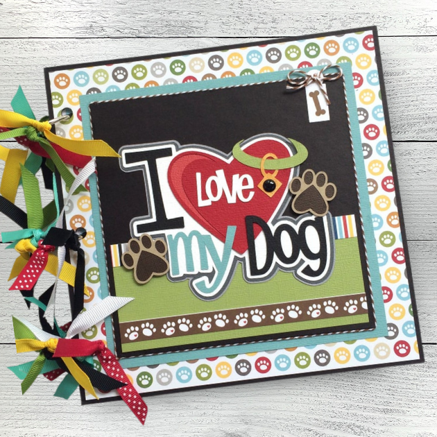 I Love My Dog Scrapbook Instructions ONLY