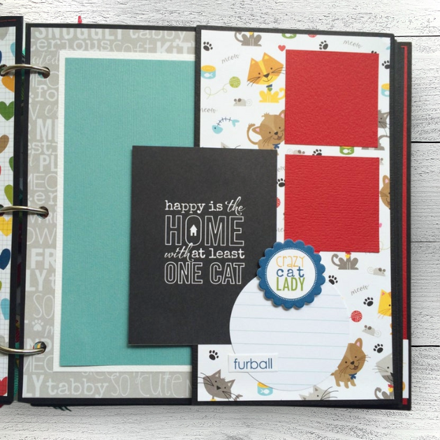 I Love My Cat Scrapbook Instructions ONLY
