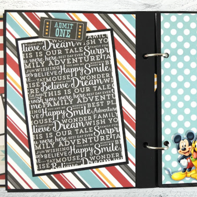 Mouse Memories, Disney Themed Scrapbook Instructions ONLY