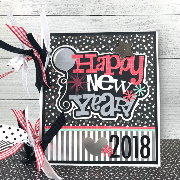 Happy New Year Scrapbook Album Instructions by Artsy Albums