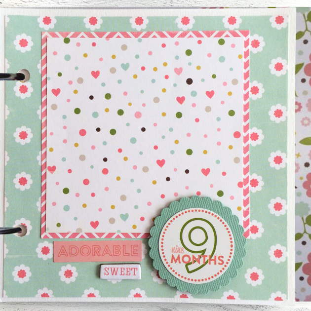 Sweet Baby Girl 1 Scrapbook Instructions ONLY