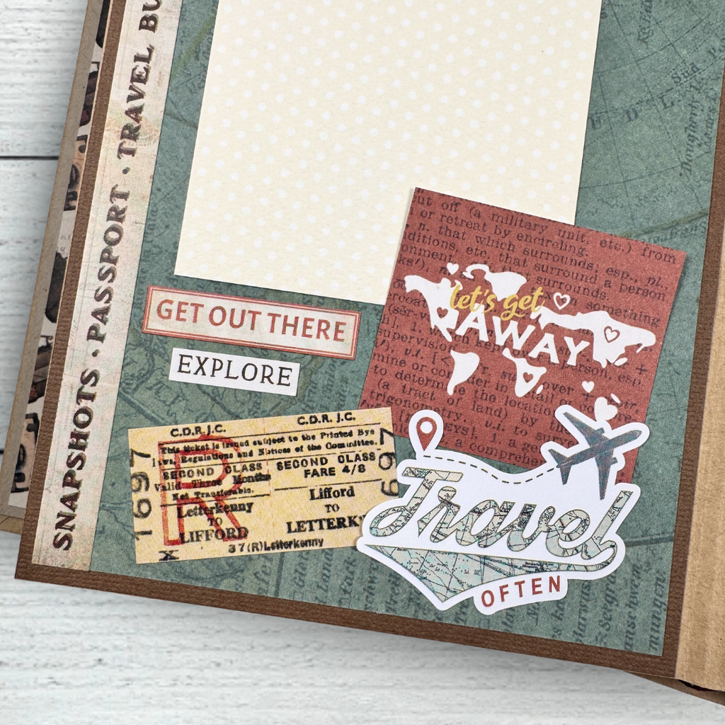 Wander Travel Scrapbook Instructions ONLY
