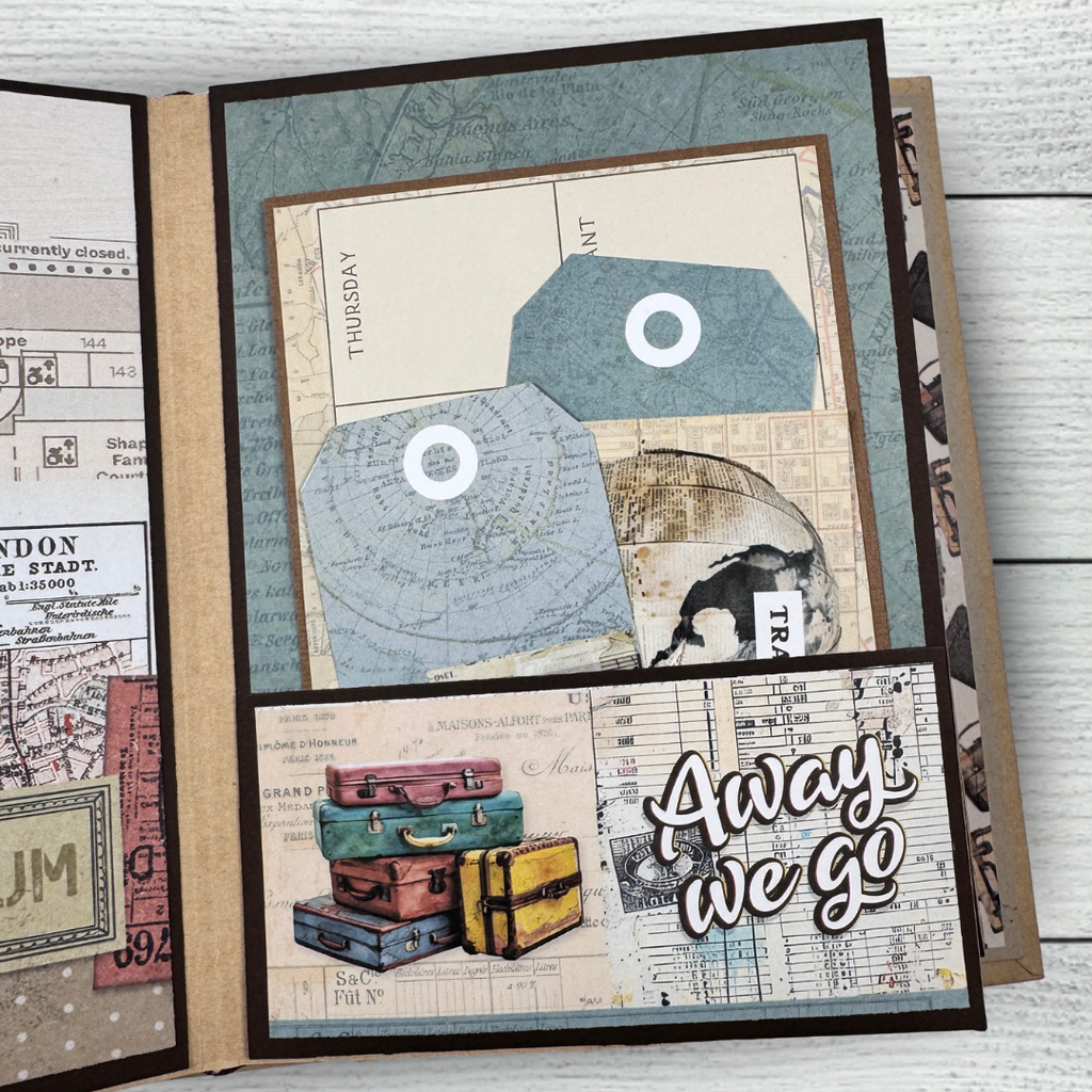 Wander Travel Scrapbook Instructions ONLY