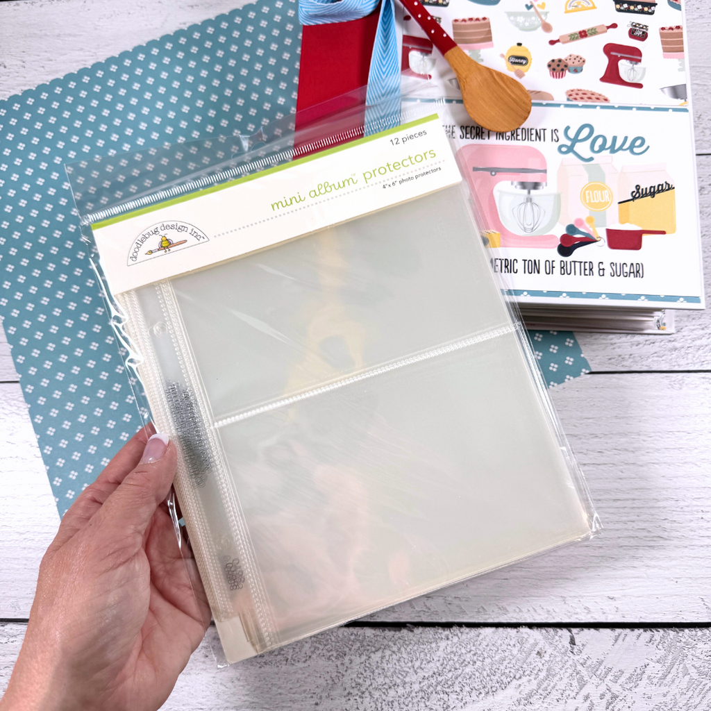 Doodlebug Design mini album clear plastic page protectors