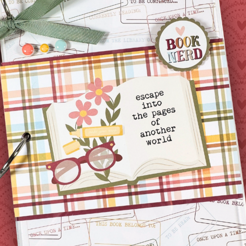Preassembled Escape Into The Pages Reading Journal Scrapbook – Artsy Albums