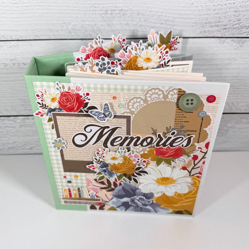 Memories Scrapbook Mini Album for photos of family and friends