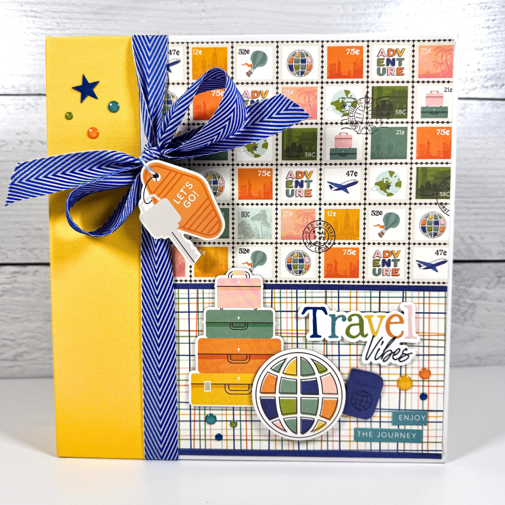 Travel Vibes Scrapbook Mini Album for photos of any type of travel