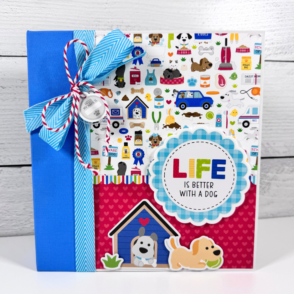 Life is Better With a Dog Scrapbook Album for pet photos by Artsy Albums