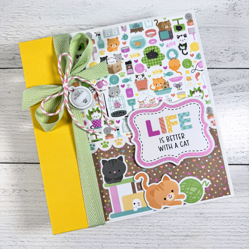 Life is Better With a Cat Scrapbook Album for pet photos
