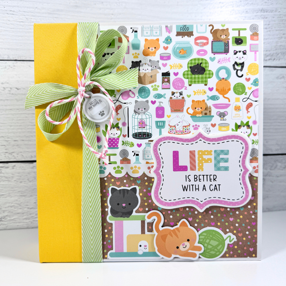 Life is Better With a Cat Scrapbook Album for pet photos