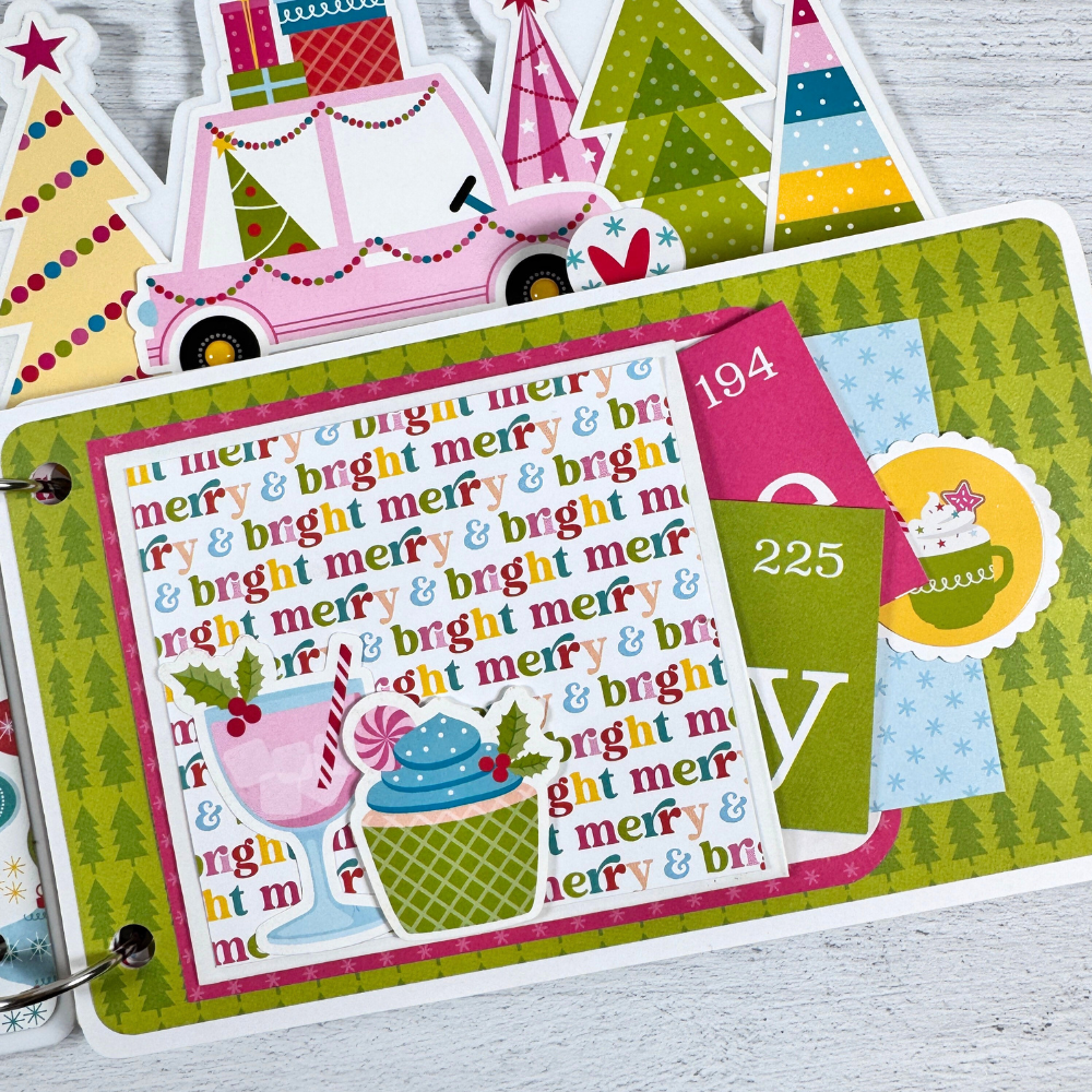Merry and Bright Christmas Scrapbook Instructions ONLY