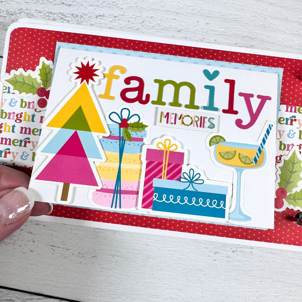 Merry and Bright Christmas Scrapbook Instructions ONLY