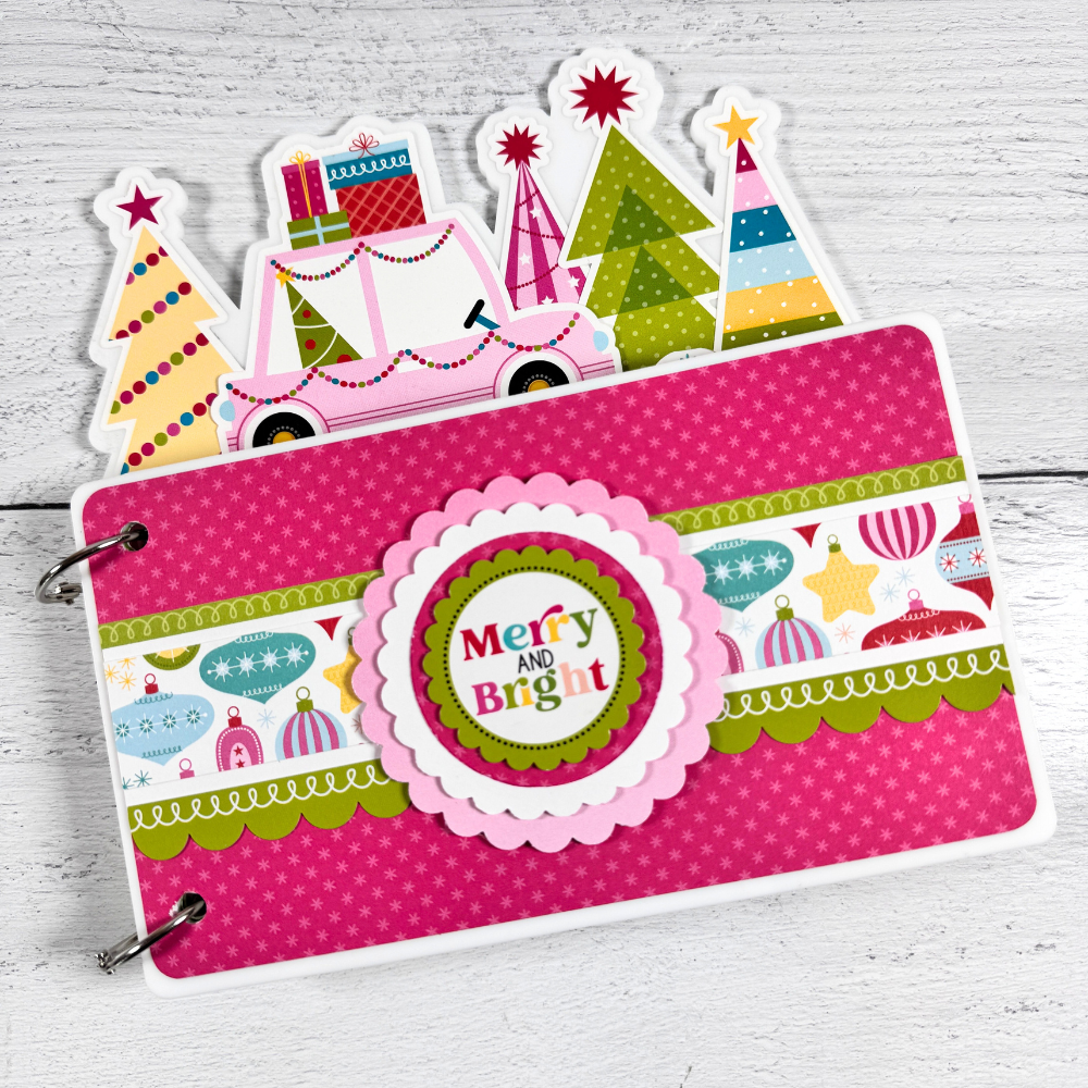 Merry and Bright Christmas Scrapbook Instructions ONLY